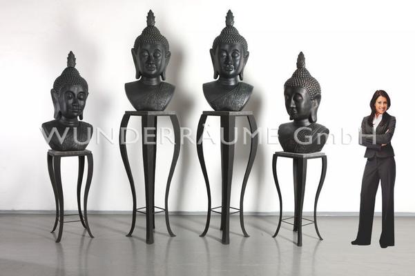 Dekofiguren mieten & vermieten - Buddha Büste - WUNDERRÄUME GmbH vermietet: Dekoration/Kulisse für Event, Messe, Veranstaltung, Incentive, Mitarbeiterfest, Firmenjubiläum in Lichtenstein/Sachsen