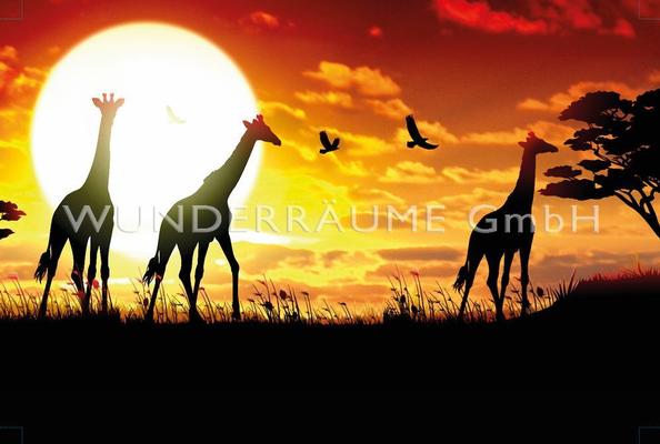 Kulissen mieten & vermieten - Leinwanddruck "Giraffen" in Lichtenstein/Sachsen