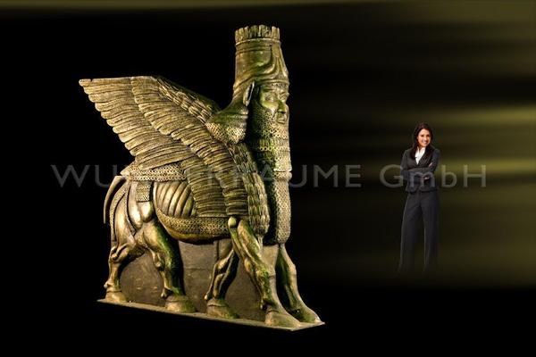 Dekofiguren mieten & vermieten - Sphinx 2x; XXL; Halbplastik; schwarz/gold WUNDERRÄUME GmbH vermietet: Dekoration/Kulisse für Event, Messe, Veranstaltung, Incentive, Mitarbeiterfest, Firmenjubiläum in Lichtenstein/Sachsen