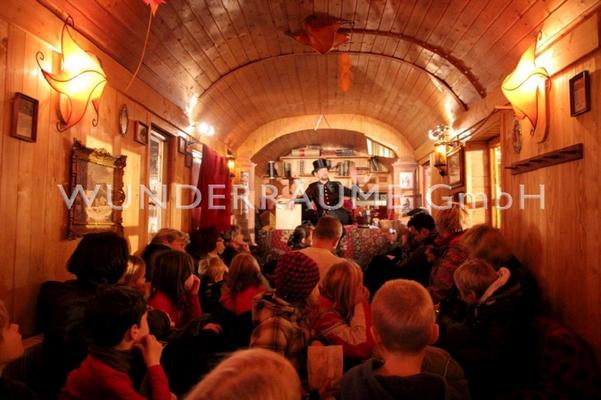 Weihnachtsdekoration mieten & vermieten - Zirkuswagen als Märchenbühne od. Lounge, WUNDERRÄUME GmbH vermietet: Dekoration/Kulisse für Event, Messe, Veranstaltung, Incentive, Mitarbeiterfest, Firmenjubiläum in Lichtenstein/Sachsen