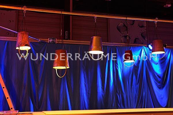 Antik & Rustikal mieten & vermieten - Industriallampe "Eimer" - WUNDERRÄUME GmbH vermietet: Dekoration/Kulisse für Event, Messe, Veranstaltung, Incentive, Mitarbeiterfest, Firmenjubiläum in Lichtenstein/Sachsen