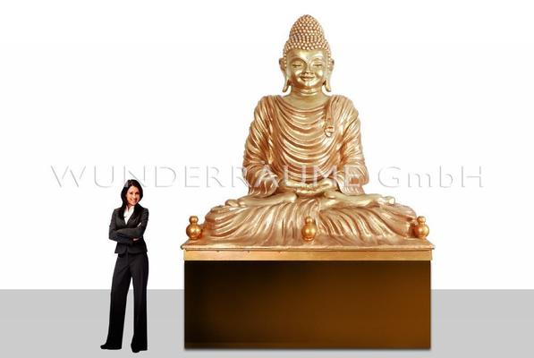 Dekofiguren mieten & vermieten - Buddha Statue XXL - WUNDERRÄUME GmbH vermietet: Dekoration/Kulisse für Event, Messe, Veranstaltung, Incentive, Mitarbeiterfest, Firmenjubiläum in Lichtenstein/Sachsen