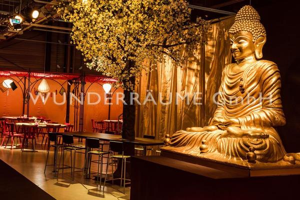 Dekofiguren mieten & vermieten - Buddha Statue XXL - WUNDERRÄUME GmbH vermietet: Dekoration/Kulisse für Event, Messe, Veranstaltung, Incentive, Mitarbeiterfest, Firmenjubiläum in Lichtenstein/Sachsen