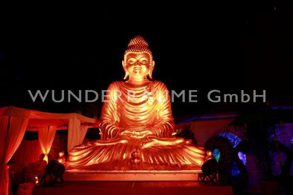 Dekofiguren mieten & vermieten - Buddha Statue XXL - WUNDERRÄUME GmbH vermietet: Dekoration/Kulisse für Event, Messe, Veranstaltung, Incentive, Mitarbeiterfest, Firmenjubiläum in Lichtenstein/Sachsen