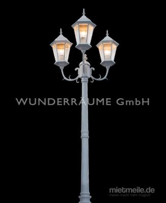 Kulissen mieten & vermieten - Straßenlaterne in kupfer oder weiß - WUNDERRÄUME GmbH vermietet: Dekoration/Kulisse für Event, Messe, Veranstaltung, Incentive, Mitarbeiterfest, Firmenjubiläum in Lichtenstein/Sachsen