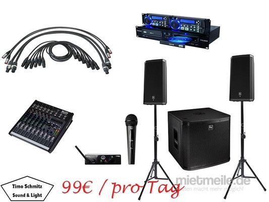 Musikanlage mieten & vermieten - PA Beschallungsanlage / Musikanlage in Bonn