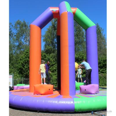 Großspielgeräte mieten & vermieten - Swing ´m off mieten / Pendel Ball / Swing Ball / Schleuderball Arena / Swing em off Verleih NRW / Wettkampf Spiel in Aachen