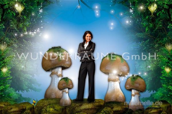 Dekofiguren mieten & vermieten - Pilze groß, Pilzset Champignon/Pfifferlinge (9 Pilze) - WUNDERRÄUME GmbH vermietet: Dekoration/Kulisse für Event, Messe, Veranstaltung, Incentive, Mitarbeiterfest, Firmenjubiläum in Lichtenstein/Sachsen