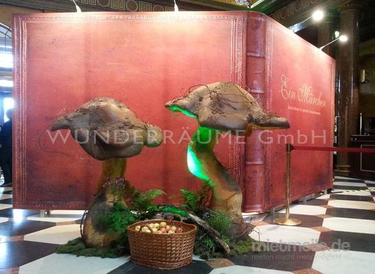 Dekofiguren mieten & vermieten - Pilze groß, Pilzset Maronen (4 Pilze) - WUNDERRÄUME GmbH vermietet: Dekoration/Kulisse für Event, Messe, Veranstaltung, Incentive, Mitarbeiterfest, Firmenjubiläum in Lichtenstein/Sachsen