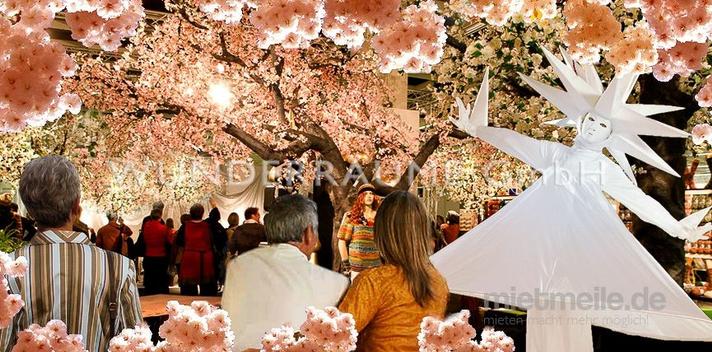 Saisonale Dekoration mieten & vermieten - Kirschblüten-Baum XL, rosa - WUNDERRÄUME GmbH vermietet: Dekoration/Kulisse für Event, Messe, Veranstaltung, Incentive, Mitarbeiterfest, Firmenjubiläum in Lichtenstein/Sachsen