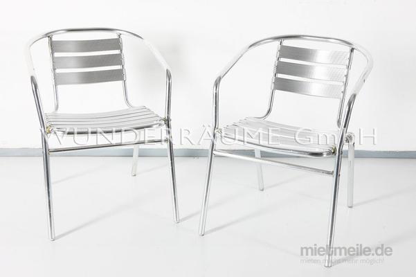 Stühle mieten & vermieten - Aluminium Stuhl - WUNDERRÄUME GmbH vermietet: Dekoration/Kulisse für Event, Messe, Veranstaltung, Incentive, Mitarbeiterfest, Firmenjubiläum in Lichtenstein/Sachsen