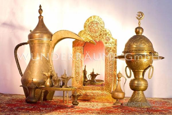 Länder & Flaggen mieten & vermieten - Orientalisches Teekannenset - WUNDERRÄUME GmbH vermietet: Dekoration/Kulisse für Event, Messe, Veranstaltung, Incentive, Mitarbeiterfest, Firmenjubiläum in Lichtenstein/Sachsen
