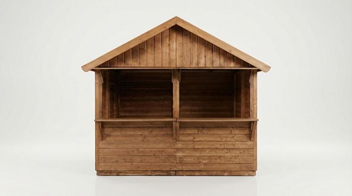 Verkaufsstand mieten & vermieten - Markthütte aus Holz (3x2m) mieten | Ideal für Weihnachtsmärkte & Events in Wuppertal