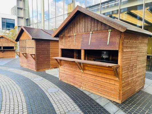 Verkaufsstand mieten & vermieten - Markthütte aus Holz (3x2m) mieten | Ideal für Weihnachtsmärkte & Events in Wuppertal