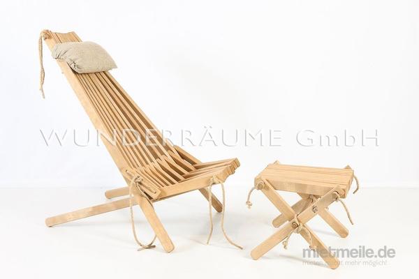 Stühle mieten & vermieten - Liegestuhl Skandi - WUNDERRÄUME GmbH vermietet: Dekoration/Kulisse für Event, Messe, Veranstaltung, Incentive, Mitarbeiterfest, Firmenjubiläum in Lichtenstein/Sachsen