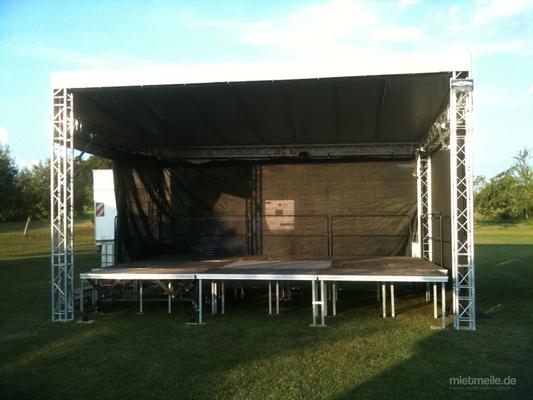 Bühne mieten & vermieten - Open Air Bühnendach mit Boden 4 Größen! in Niederstetten