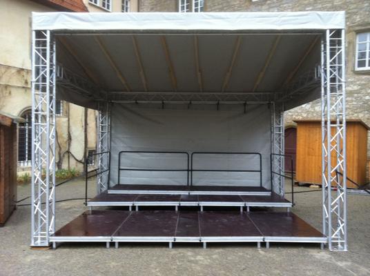 Bühne mieten & vermieten - Open Air Bühnendach mit Boden 4 Größen! in Niederstetten