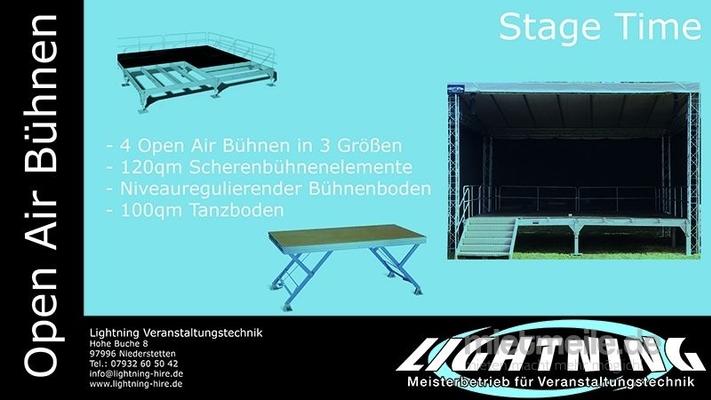 Bühne mieten & vermieten - Open Air Bühnendach mit Boden 4 Größen! in Niederstetten