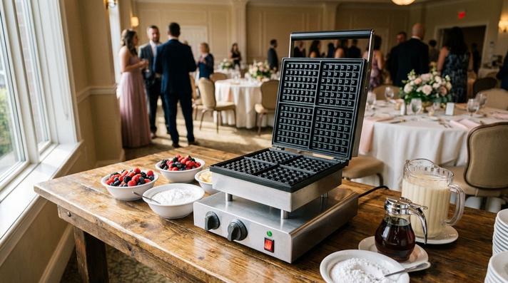 Waffeleisen mieten & vermieten - Profi Waffeleisen mieten: Belgische Waffeln oder Waffeln am Stiel (Gastro-Qualität) in Wuppertal