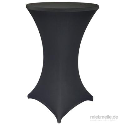 Stehtische mieten & vermieten - Stehtisch Ø 80cm mit Stretchhusse Klappbar in Neunkirchen am Sand