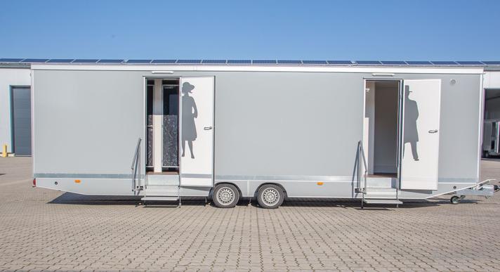 Toilettenwagen mieten & vermieten - Toilettenwagen 7&2 silber in Dorsten