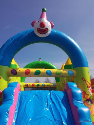Hüpfburg mieten & vermieten - Profi Hüpfburg Clown Multiplay Center für 1 Tag mieten in Großholbach