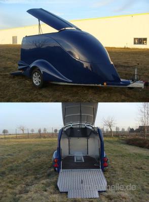 Motorradanhänger mieten & vermieten - Diamant in kobaltblau Motorradanhänger Excalibur Anhänger S 1 / 1500 kg gebremst 100 km/h in Köln