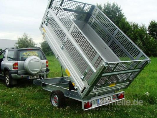 Kippanhänger mieten & vermieten - Rückwärtskipper Dreiseitenkipper Baggertransporter von 1500 kg bis 3500 kg ab 12 € preiswert mieten in Köln