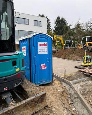 Toilettenkabine mieten & vermieten - mobi - mobile Toilette mieten I Baustellen-WC, Miet-WC für Baustelle in Langenfeld