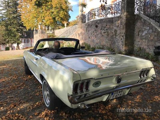 Oldtimer mieten & vermieten - Mustang Cabrio Bj. 1967, Hochzeitsauto, Chauffeur/-in, Oldtimer in Freiburg im Breisgau