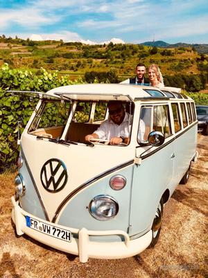 Hochzeitsauto mieten & vermieten - VW Bulli T1 Samba, Hochzeitsauto, Chauffeur/-in, Oldtimer in Freiburg im Breisgau