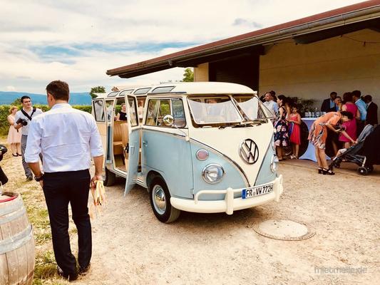 Hochzeitsauto mieten & vermieten - VW Bulli T1 Samba, Hochzeitsauto, Chauffeur/-in, Oldtimer in Freiburg im Breisgau