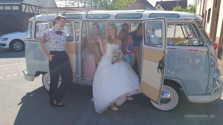 Hochzeitsauto mieten & vermieten - VW Bulli T1 Samba, Hochzeitsauto, Chauffeur/-in, Oldtimer in Freiburg im Breisgau