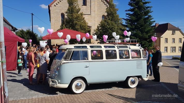 Hochzeitsauto mieten & vermieten - VW Bulli T1 Samba, Hochzeitsauto, Chauffeur/-in, Oldtimer in Freiburg im Breisgau