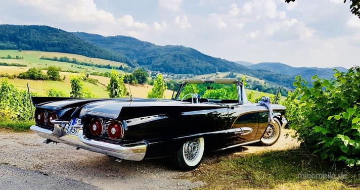 Oldtimer mieten & vermieten - Ford Thunderbird Cabrio Bj. 59, Hochzeitsauto, Chauffeur/-in, Oldtimer in Freiburg im Breisgau