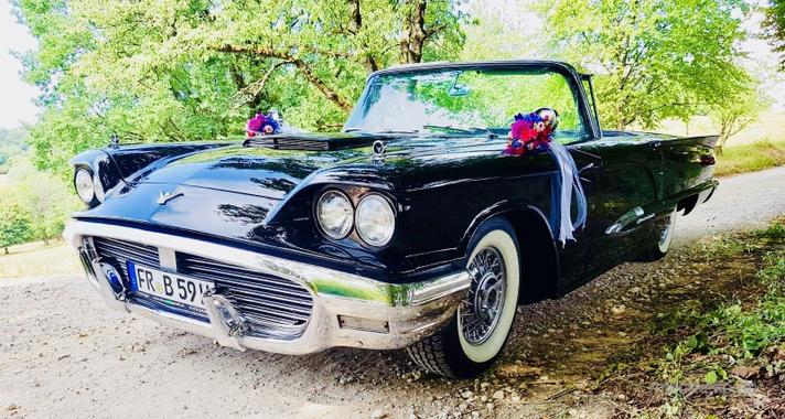 Oldtimer mieten & vermieten - Ford Thunderbird Cabrio Bj. 59, Hochzeitsauto, Chauffeur/-in, Oldtimer in Freiburg im Breisgau