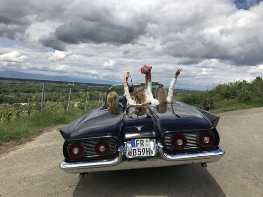 Oldtimer mieten & vermieten - Ford Thunderbird Cabrio Bj. 59, Hochzeitsauto, Chauffeur/-in, Oldtimer in Freiburg im Breisgau