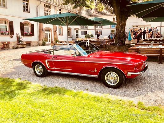 Hochzeitsauto mieten & vermieten - Mustang Cabrio Bj. 68, Hochzeitsauto, Chauffeur/-in, Oldtimer in Freiburg im Breisgau