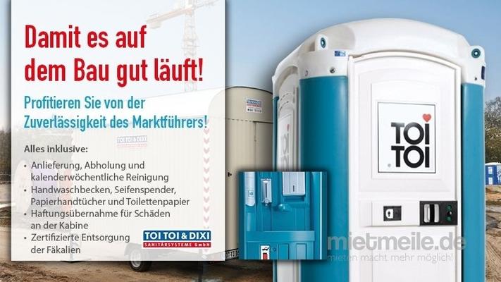 Toilettenkabine mieten & vermieten - Miettoilette, mobile Toilette, Baustellen WC, Toilettenkabine, Toilettenwagen, DIXI-Klo, das Original, Hygiene, zertifizierte Entsorgung, Endreinigung, Baustellentoilette in Heiligenhaus