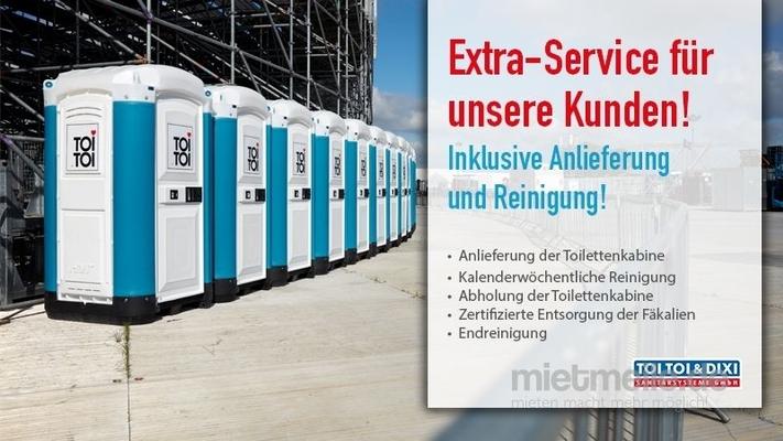 Toilettenkabine mieten & vermieten - Miettoilette, mobile Toilette, Baustellen WC, Toilettenkabine, Toilettenwagen, DIXI-Klo, das Original, Hygiene, zertifizierte Entsorgung, Endreinigung, Baustellentoilette in Heiligenhaus