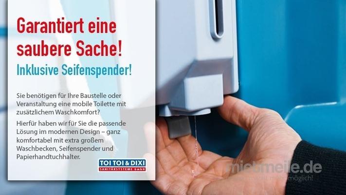 Toilettenkabine mieten & vermieten - Miettoilette, mobile Toilette, Baustellen WC, Toilettenkabine, Toilettenwagen, DIXI-Klo, das Original, Hygiene, zertifizierte Entsorgung, Endreinigung, Baustellentoilette in Heiligenhaus
