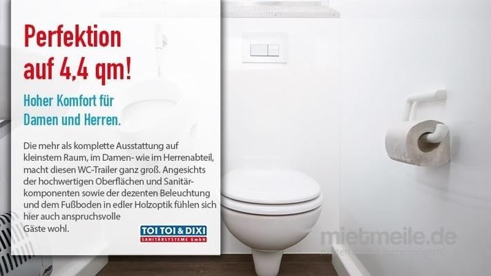 Toilettenwagen mieten & vermieten - Toilettenwagen, WC-Trailer, Miettoilette, mobile Toilette, Hygiene in Mülheim an der Ruhr