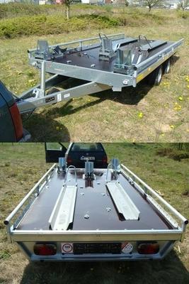 Motorradanhänger mieten & vermieten - 4 – 5er Motorradanhänger 2500 kg gebremst bis 5 Motorräder mit 100 km/h in Elsdorf (Rheinland)