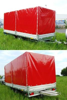 Autoanhänger mieten & vermieten - Geschlossener 5 m PKW Transportanhänger 3500 kg Planenanhänger Hochlader   100 km/h in Elsdorf (Rheinland)