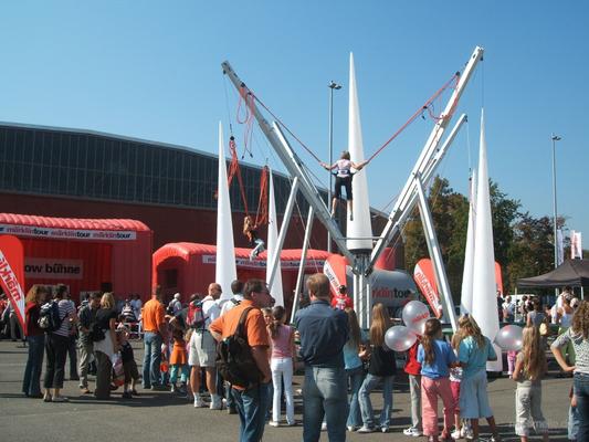Bungee mieten & vermieten - Bungeetrampolin, Bungytrampolin, Bungee Trampolin mieten leihen Stuttgart münchen in Göppingen