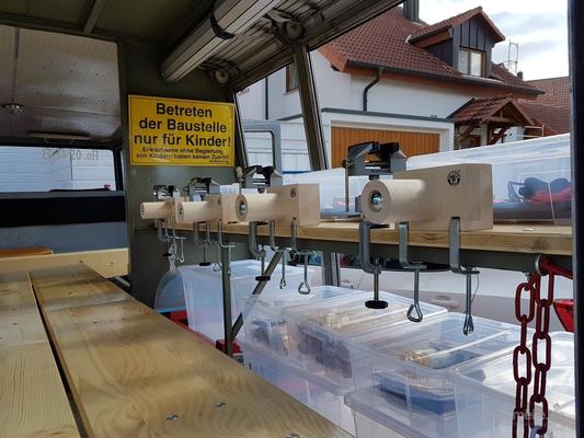 Basteln & Malen mieten & vermieten - Feuerwehr Oldtimer "Blitzi", dass Bastelmobil der besonderen Art in Obersulm