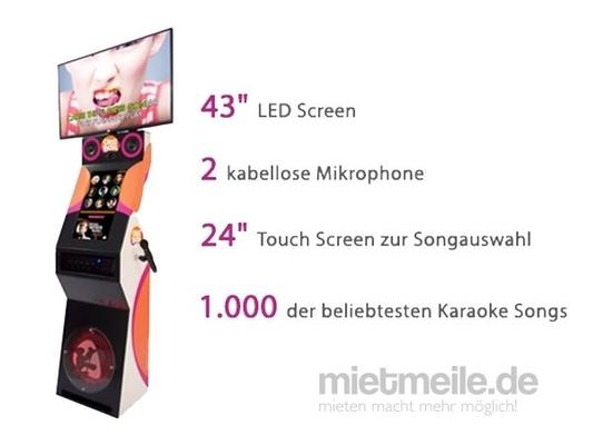Karaoke Verleih mieten & vermieten - Hochwertige Karaokemaschine inkl. Bildschirm in München