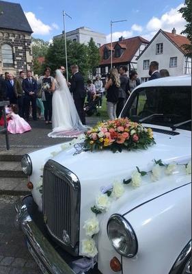 Hochzeitsauto mieten & vermieten - LondonTaxi/Wedding Kutsche in weiss zur Hochzeit-Fotoshooting-Hochzeitsauto-London Taxi in Köln