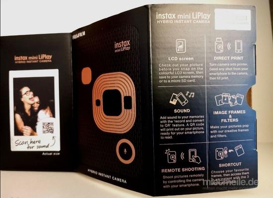 Fotokamera mieten & vermieten - Leihen Instax Mini LiPlay Sofortbildkamera Mieten in Hamburg Eimsbüttel