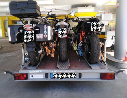 Motorradanhänger mieten & vermieten - Transport Anhänger Verleih ab 25€ pro Tag in Wolfsegg